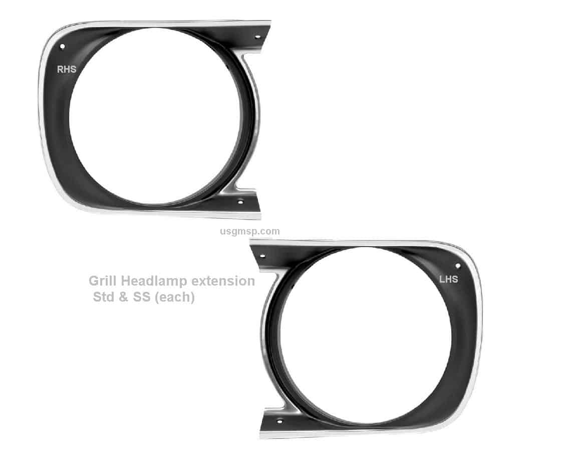 Grille Headlamp extension Std & SS (each)